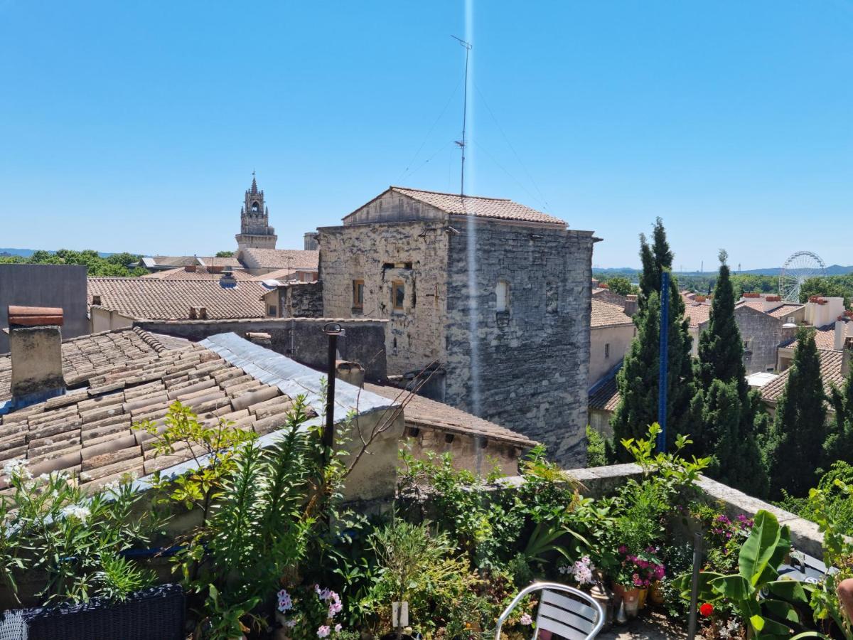 Apartamento Un Nid Sur Les Toits Face Au Palais Des Papes Aviñón Exterior foto