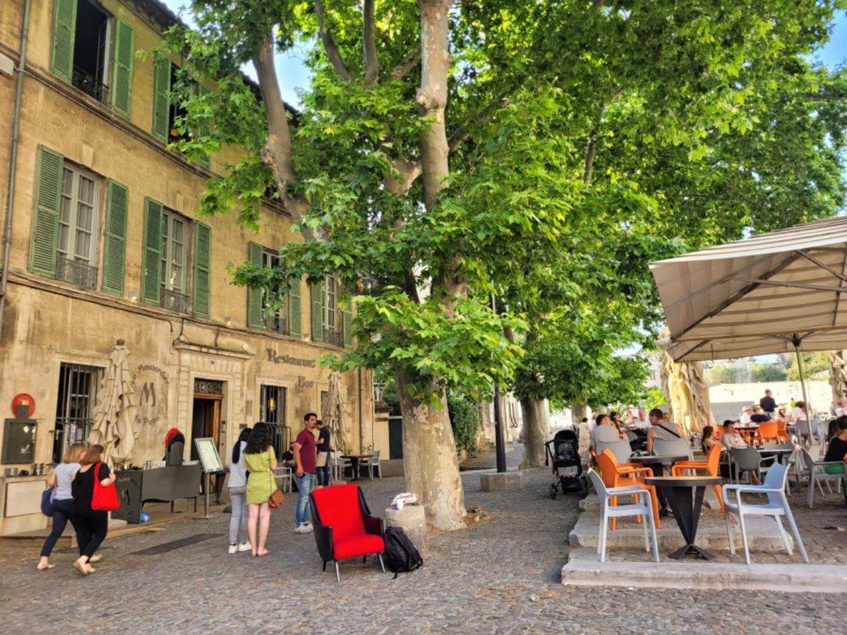 Apartamento Un Nid Sur Les Toits Face Au Palais Des Papes Aviñón Exterior foto